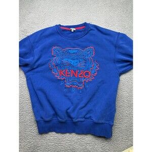 Kenzo Paris Tiger embroidered sweatshirt * has flaw Size Xl